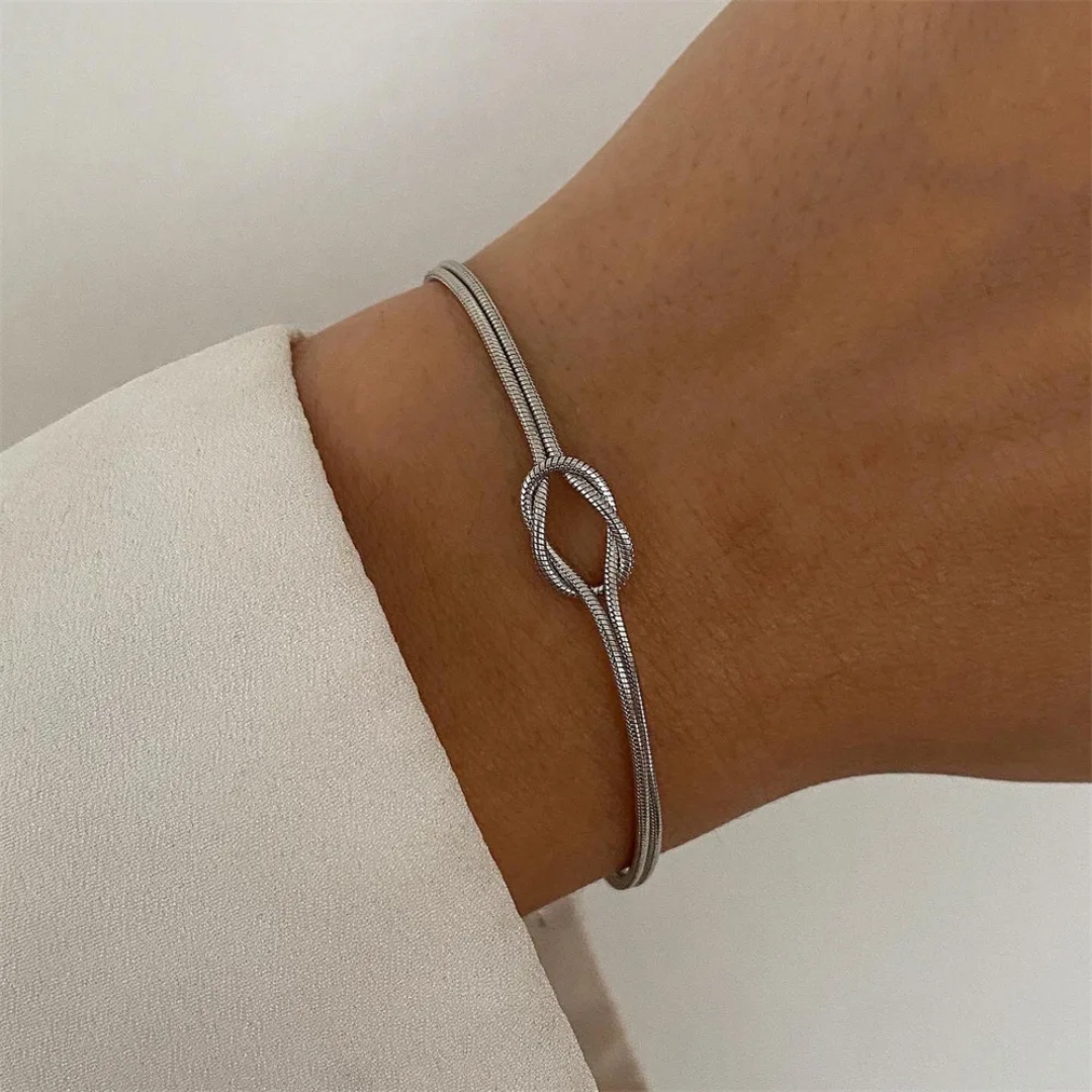 Love knot armbånd - sølv