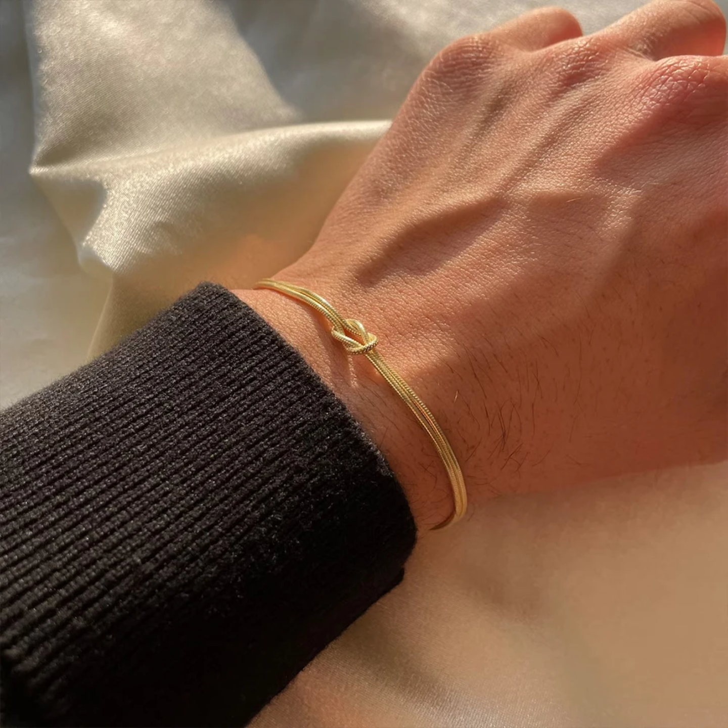 Love knot armbånd - guld