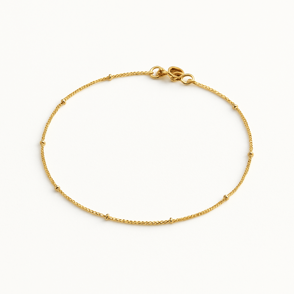 Lea armbånd - guld